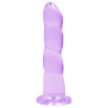 Real Rock Crystal Gode Twist Crystal RealRock 16 x 4cm Violet